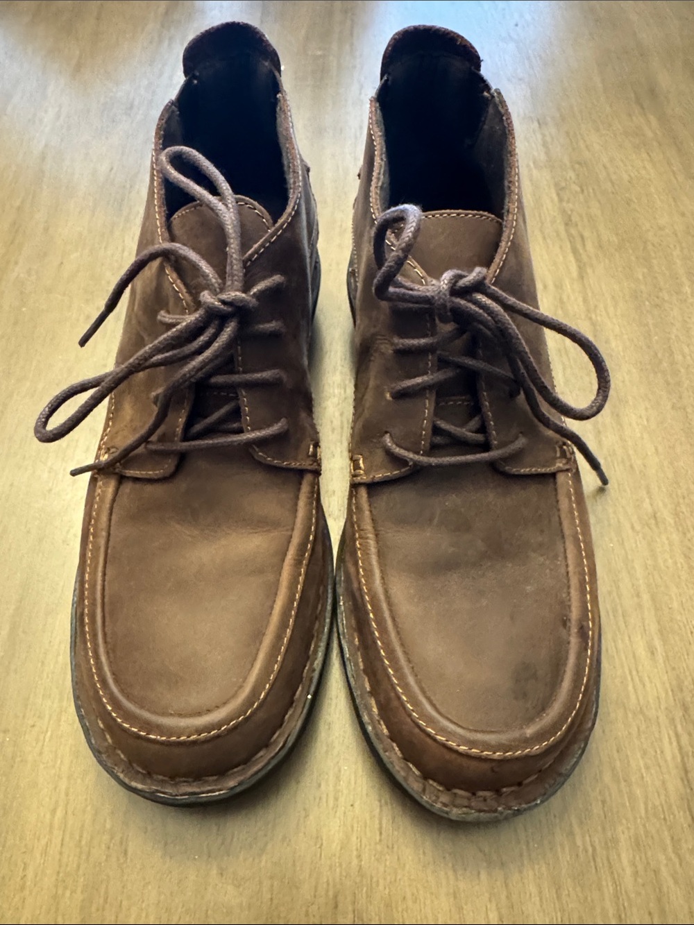 Brown Suede Lace-Up Chukka Boots